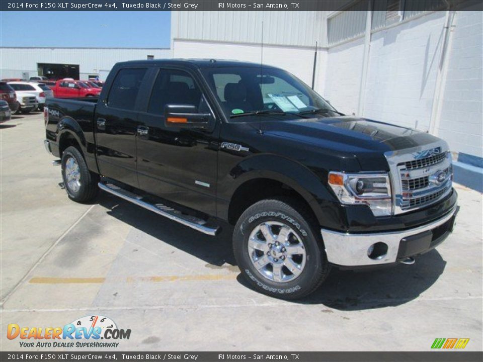 2014 Ford F150 XLT SuperCrew 4x4 Tuxedo Black / Steel Grey Photo #1