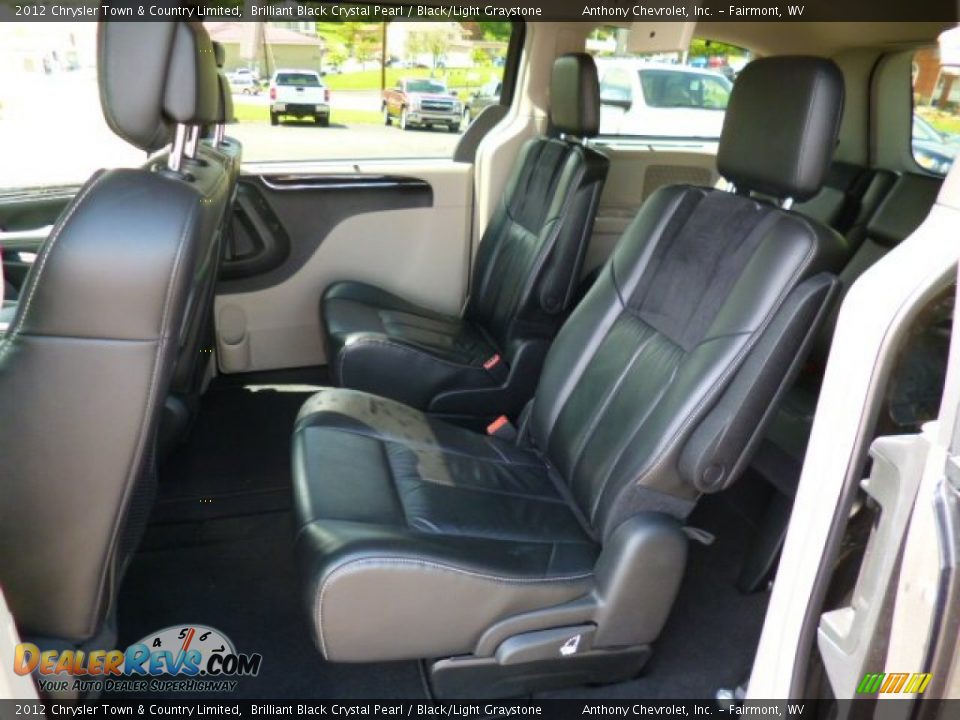 2012 Chrysler Town & Country Limited Brilliant Black Crystal Pearl / Black/Light Graystone Photo #14