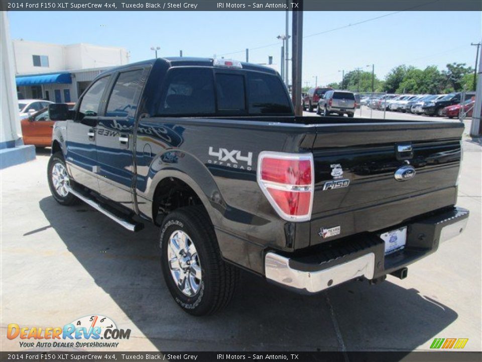 2014 Ford F150 XLT SuperCrew 4x4 Tuxedo Black / Steel Grey Photo #5
