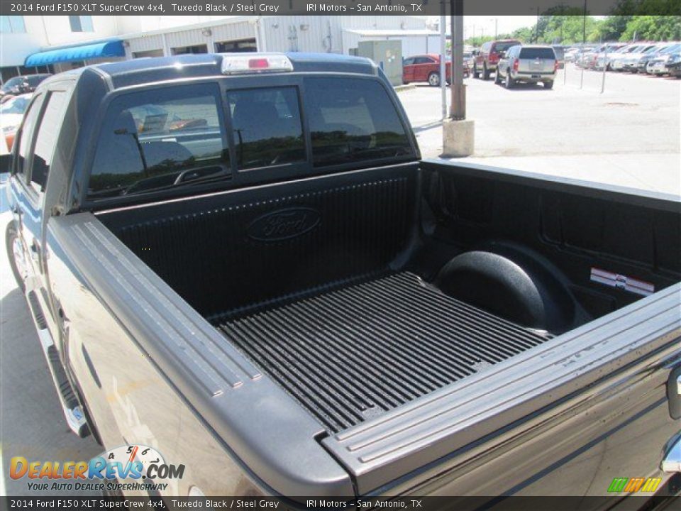 2014 Ford F150 XLT SuperCrew 4x4 Tuxedo Black / Steel Grey Photo #6