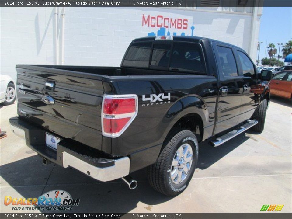 2014 Ford F150 XLT SuperCrew 4x4 Tuxedo Black / Steel Grey Photo #8