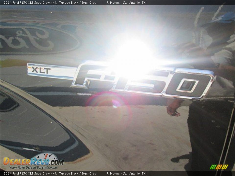 2014 Ford F150 XLT SuperCrew 4x4 Tuxedo Black / Steel Grey Photo #10