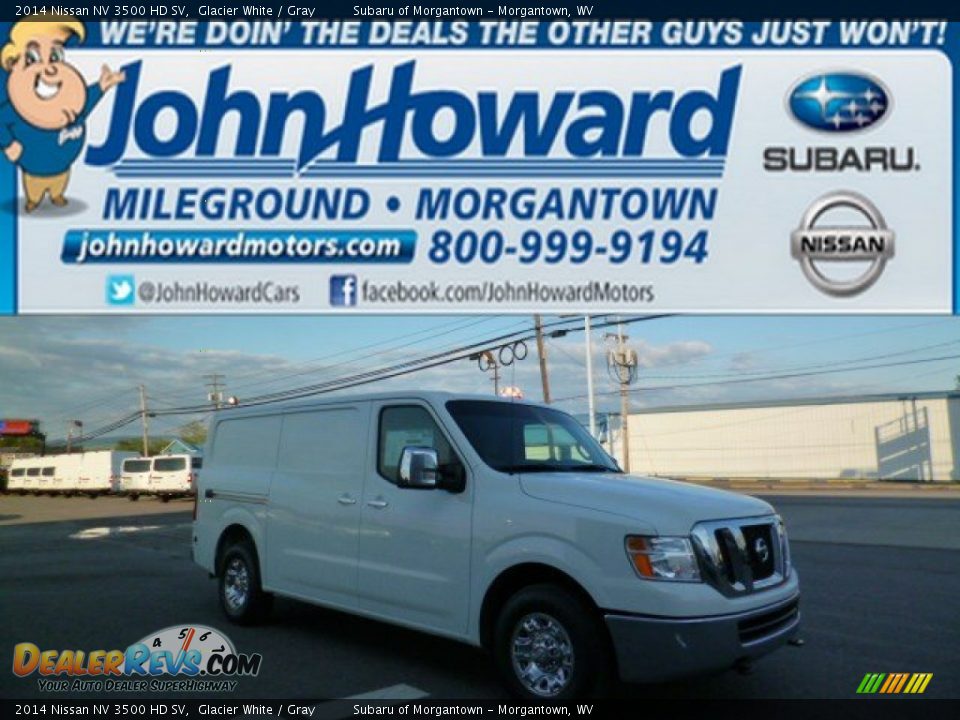 2014 Nissan NV 3500 HD SV Glacier White / Gray Photo #1