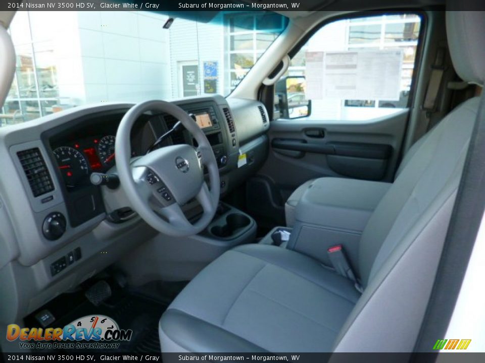 2014 Nissan NV 3500 HD SV Glacier White / Gray Photo #16