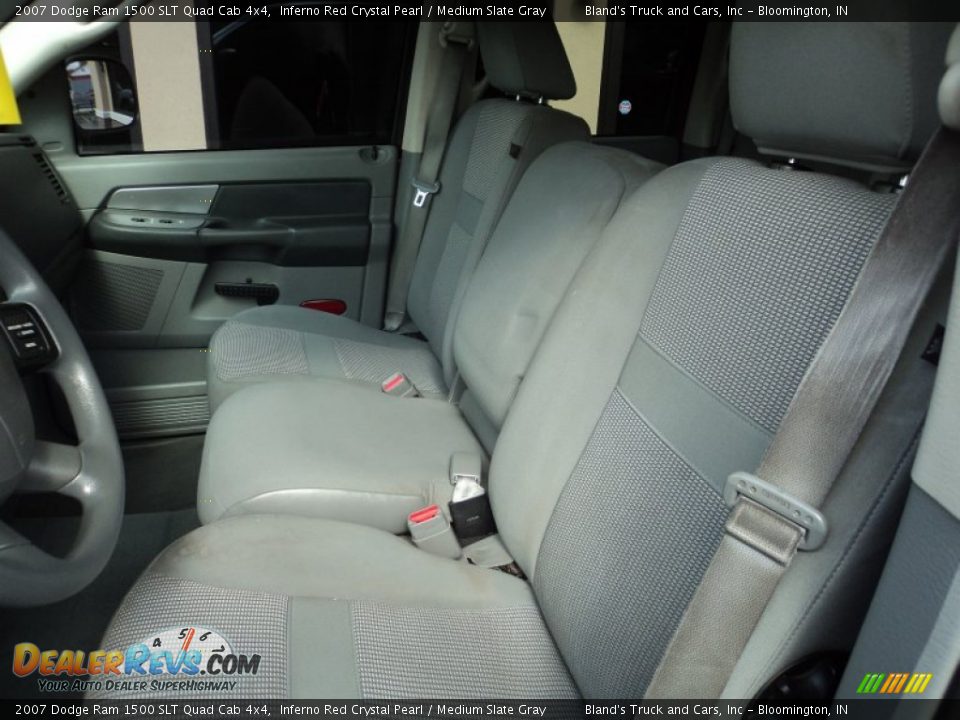 2007 Dodge Ram 1500 SLT Quad Cab 4x4 Inferno Red Crystal Pearl / Medium Slate Gray Photo #6