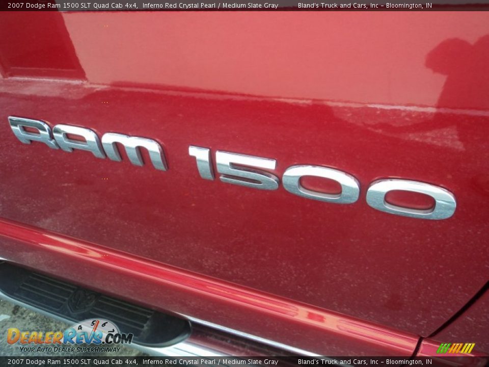 2007 Dodge Ram 1500 SLT Quad Cab 4x4 Inferno Red Crystal Pearl / Medium Slate Gray Photo #25