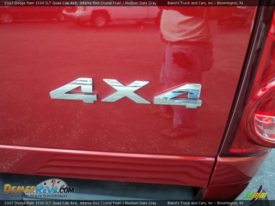 2007 Dodge Ram 1500 SLT Quad Cab 4x4 Inferno Red Crystal Pearl / Medium Slate Gray Photo #30