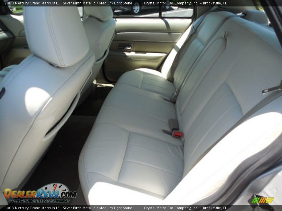 2008 Mercury Grand Marquis LS Silver Birch Metallic / Medium Light Stone Photo #5