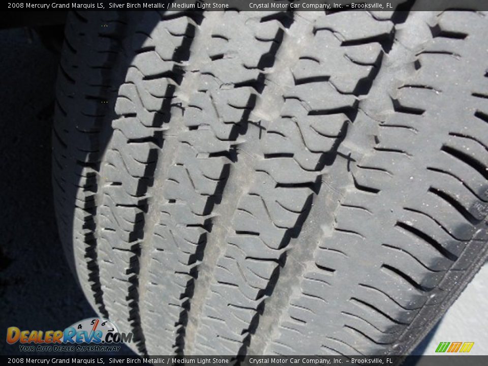 2008 Mercury Grand Marquis LS Silver Birch Metallic / Medium Light Stone Photo #15