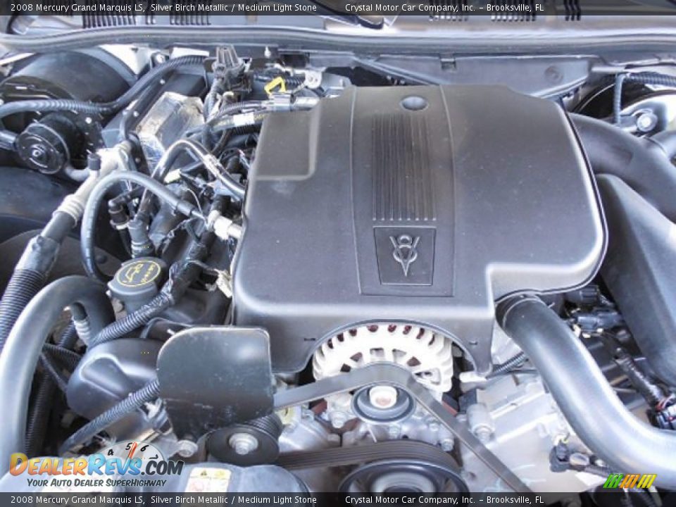 2008 Mercury Grand Marquis LS Silver Birch Metallic / Medium Light Stone Photo #16