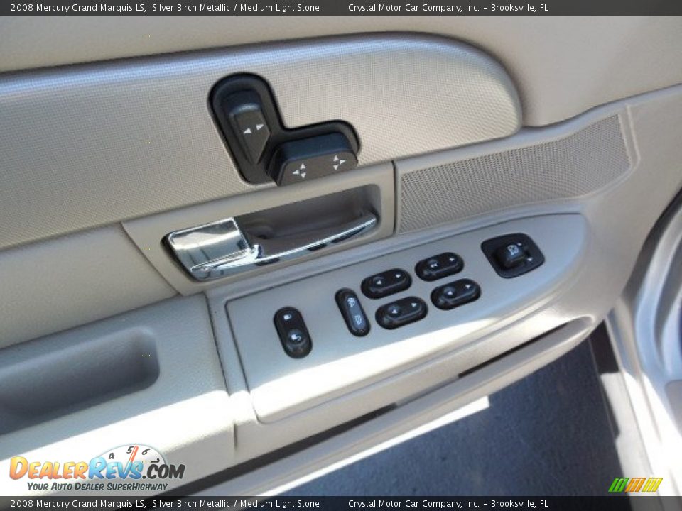 2008 Mercury Grand Marquis LS Silver Birch Metallic / Medium Light Stone Photo #17
