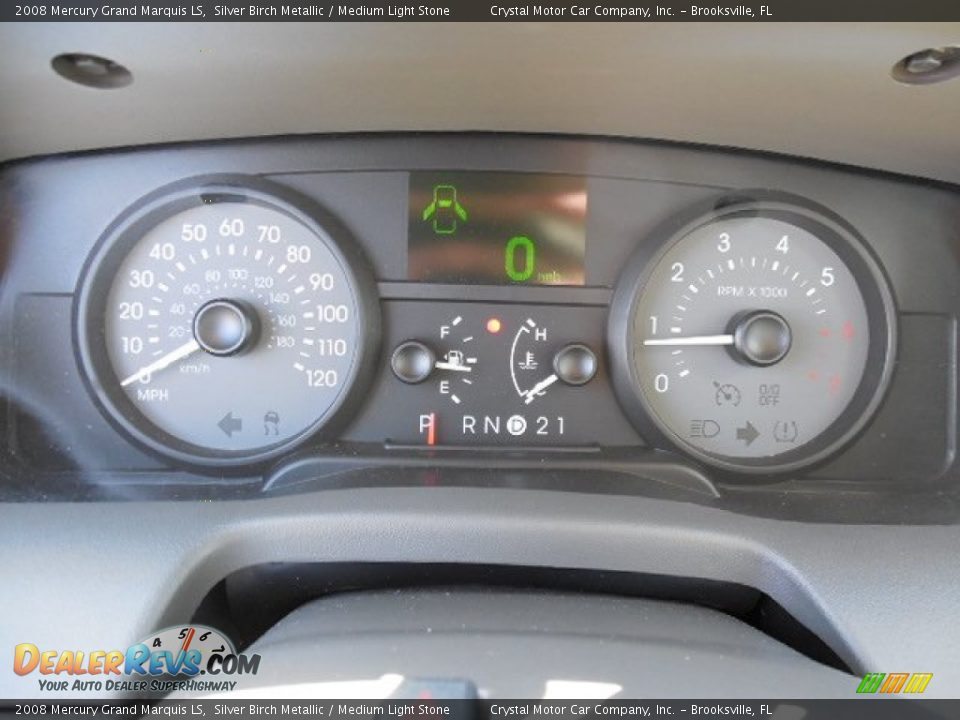 2008 Mercury Grand Marquis LS Silver Birch Metallic / Medium Light Stone Photo #18