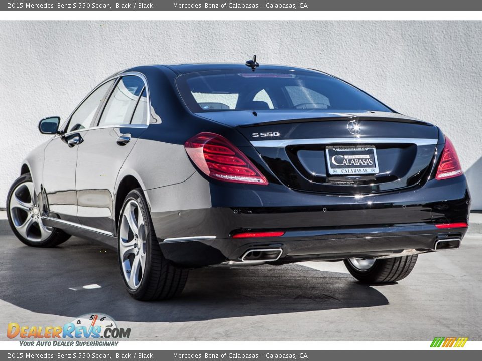 2015 Mercedes-Benz S 550 Sedan Black / Black Photo #2