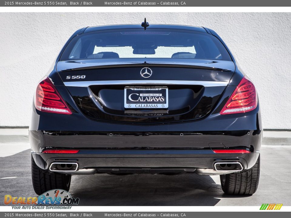 2015 Mercedes-Benz S 550 Sedan Black / Black Photo #3