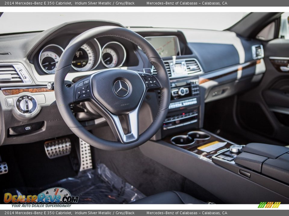 2014 Mercedes-Benz E 350 Cabriolet Iridium Silver Metallic / Grey/Black Photo #5