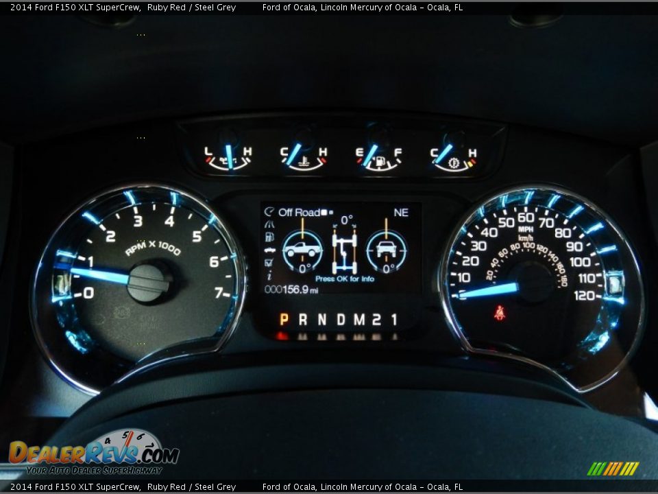 2014 Ford F150 XLT SuperCrew Ruby Red / Steel Grey Photo #9