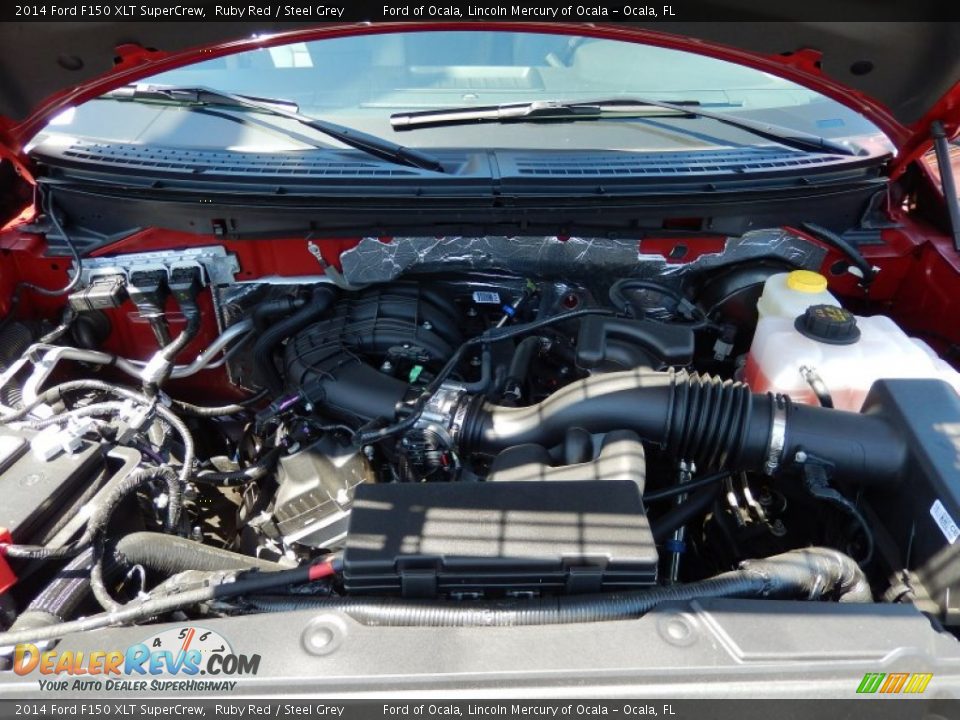 2014 Ford F150 XLT SuperCrew Ruby Red / Steel Grey Photo #11
