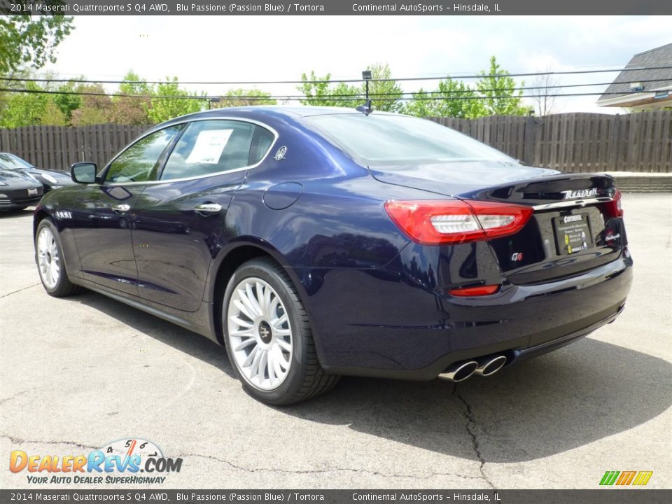 2014 Maserati Quattroporte S Q4 AWD Blu Passione (Passion Blue) / Tortora Photo #4