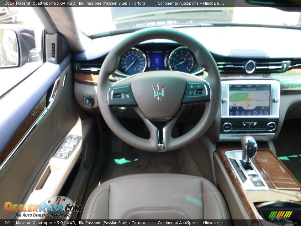 2014 Maserati Quattroporte S Q4 AWD Blu Passione (Passion Blue) / Tortora Photo #9