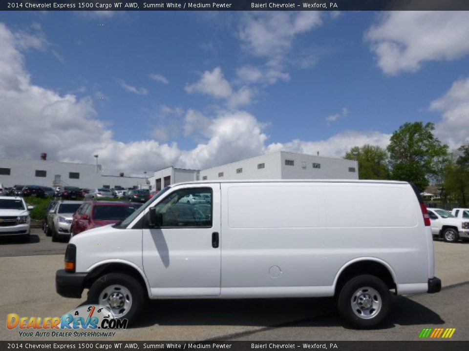 2014 Chevrolet Express 1500 Cargo WT AWD Summit White / Medium Pewter Photo #1