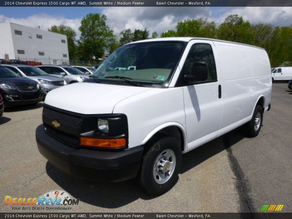 2014 Chevrolet Express 1500 Cargo WT AWD Summit White / Medium Pewter Photo #2