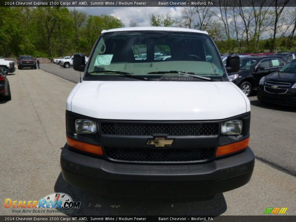 2014 Chevrolet Express 1500 Cargo WT AWD Summit White / Medium Pewter Photo #3