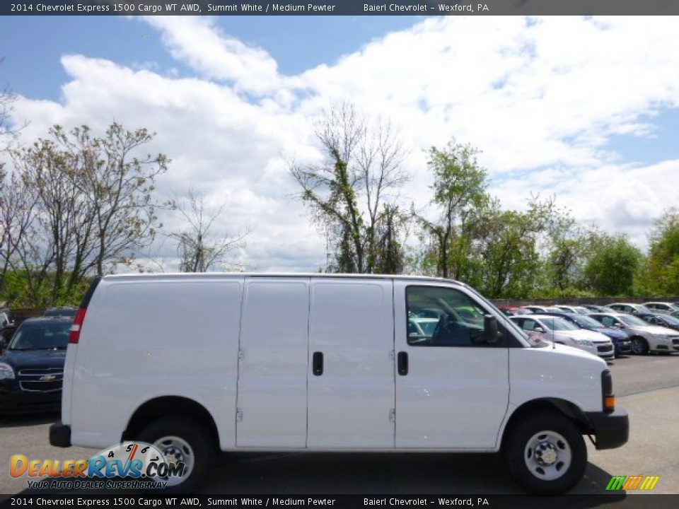 2014 Chevrolet Express 1500 Cargo WT AWD Summit White / Medium Pewter Photo #5