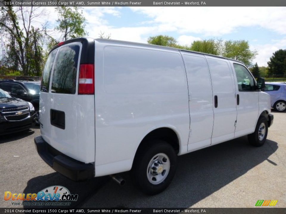 2014 Chevrolet Express 1500 Cargo WT AWD Summit White / Medium Pewter Photo #6