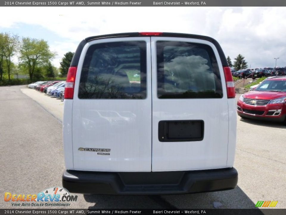 2014 Chevrolet Express 1500 Cargo WT AWD Summit White / Medium Pewter Photo #7