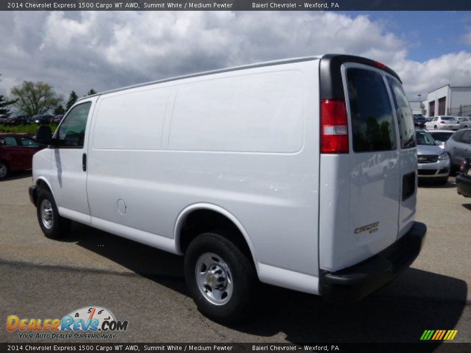 2014 Chevrolet Express 1500 Cargo WT AWD Summit White / Medium Pewter Photo #8