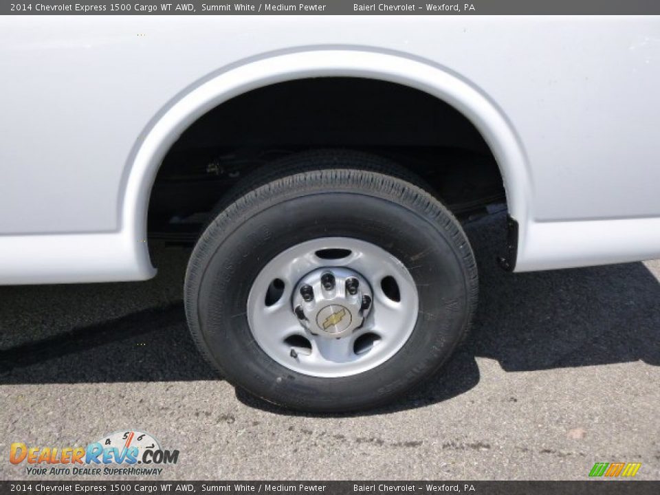 2014 Chevrolet Express 1500 Cargo WT AWD Summit White / Medium Pewter Photo #9