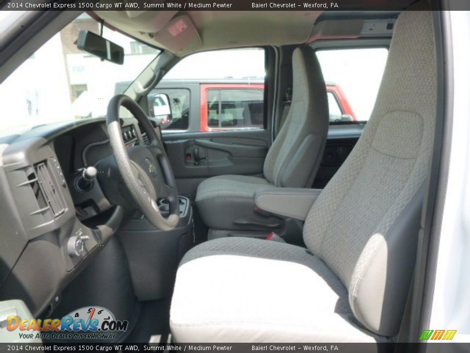 2014 Chevrolet Express 1500 Cargo WT AWD Summit White / Medium Pewter Photo #10