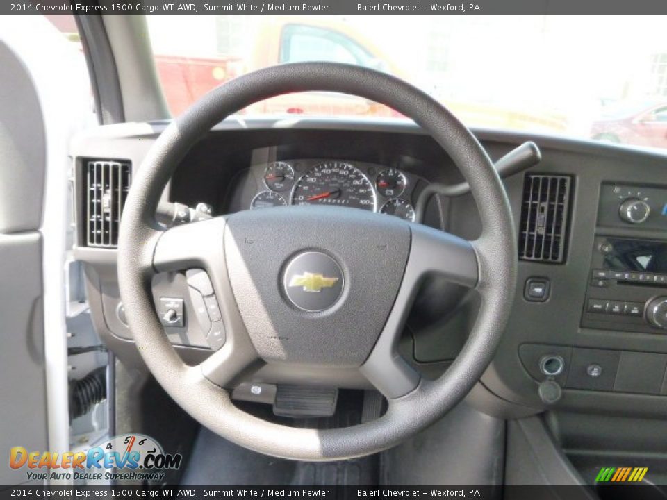 2014 Chevrolet Express 1500 Cargo WT AWD Summit White / Medium Pewter Photo #18