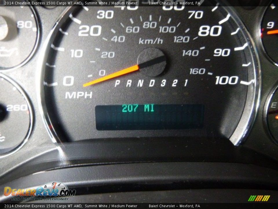 2014 Chevrolet Express 1500 Cargo WT AWD Summit White / Medium Pewter Photo #19