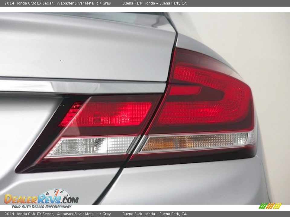 2014 Honda Civic EX Sedan Alabaster Silver Metallic / Gray Photo #3