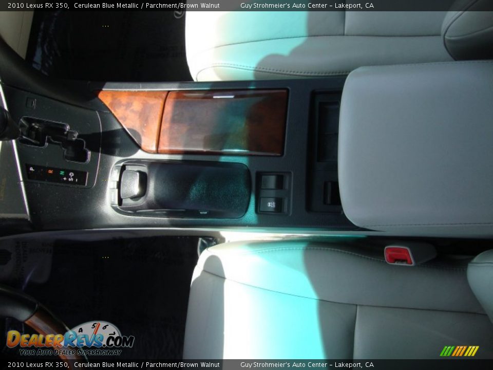 2010 Lexus RX 350 Cerulean Blue Metallic / Parchment/Brown Walnut Photo #19