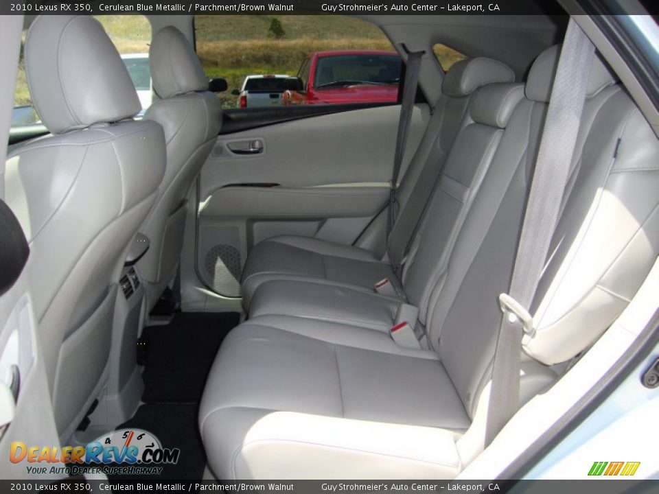 2010 Lexus RX 350 Cerulean Blue Metallic / Parchment/Brown Walnut Photo #23