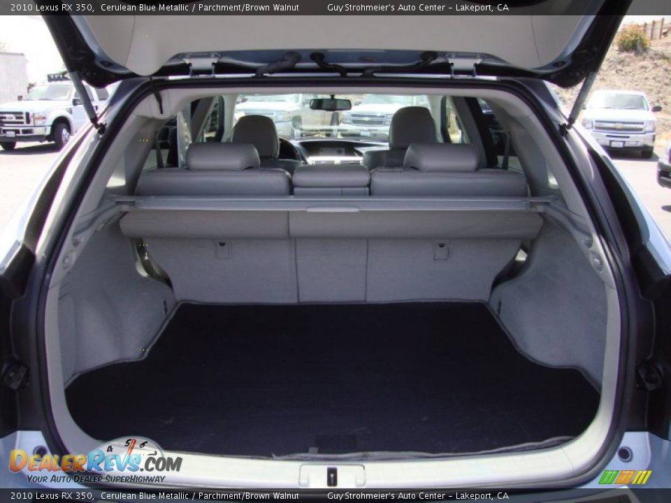 2010 Lexus RX 350 Cerulean Blue Metallic / Parchment/Brown Walnut Photo #25