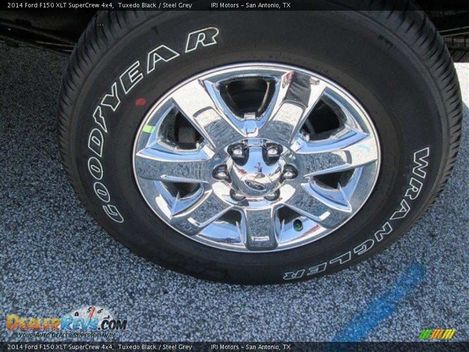 2014 Ford F150 XLT SuperCrew 4x4 Tuxedo Black / Steel Grey Photo #9