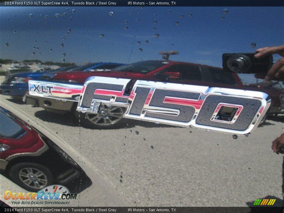 2014 Ford F150 XLT SuperCrew 4x4 Tuxedo Black / Steel Grey Photo #11