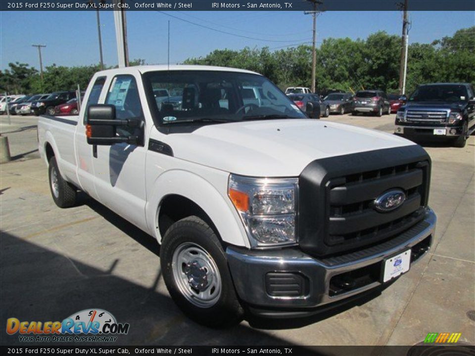 2015 Ford F250 Super Duty XL Super Cab Oxford White / Steel Photo #3