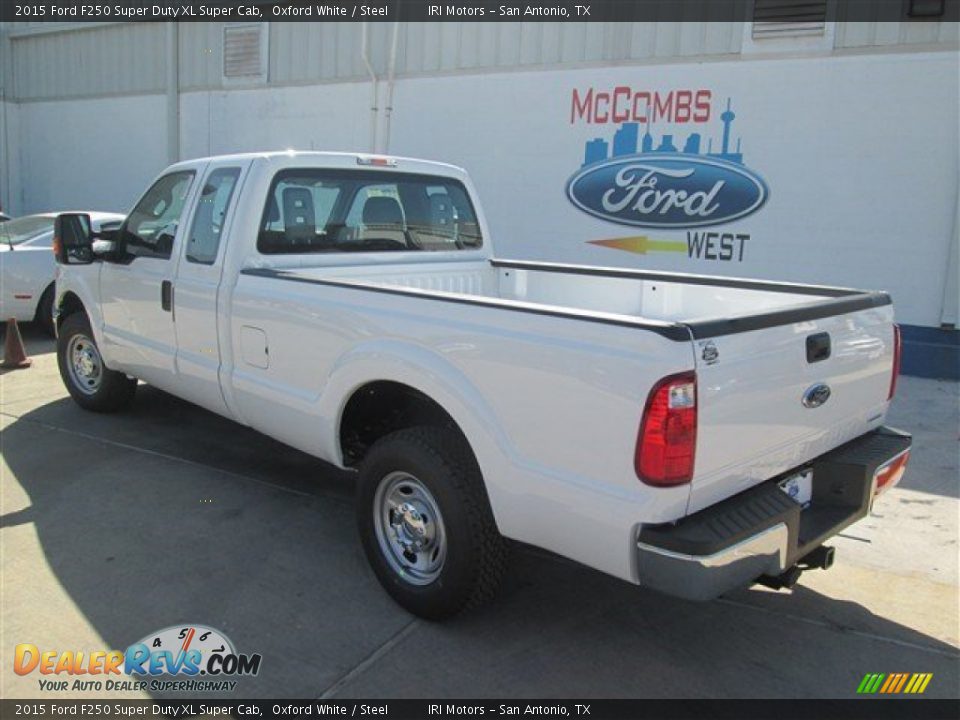 2015 Ford F250 Super Duty XL Super Cab Oxford White / Steel Photo #8
