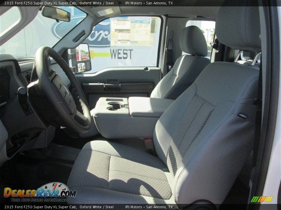 2015 Ford F250 Super Duty XL Super Cab Oxford White / Steel Photo #10