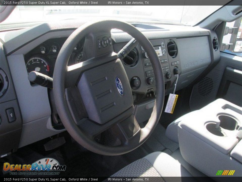 2015 Ford F250 Super Duty XL Super Cab Oxford White / Steel Photo #11