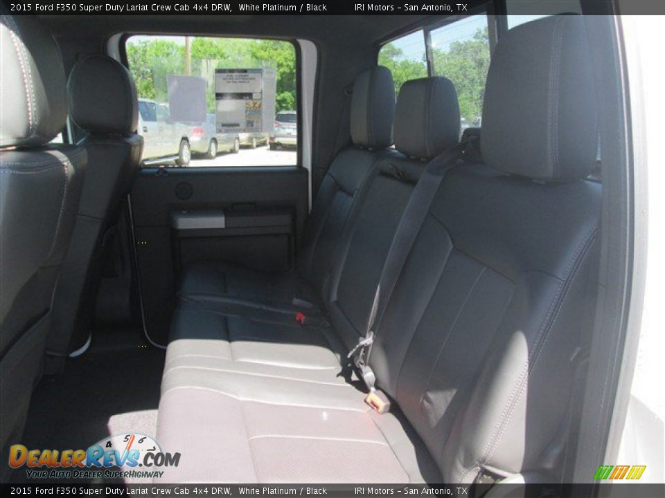 2015 Ford F350 Super Duty Lariat Crew Cab 4x4 DRW White Platinum / Black Photo #15