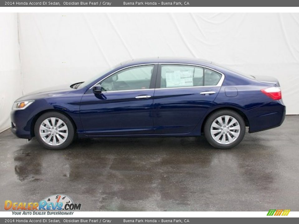 Obsidian Blue Pearl 2014 Honda Accord EX Sedan Photo #4