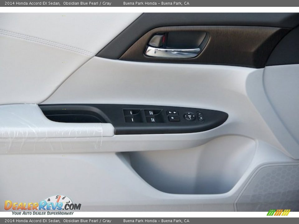 2014 Honda Accord EX Sedan Obsidian Blue Pearl / Gray Photo #8