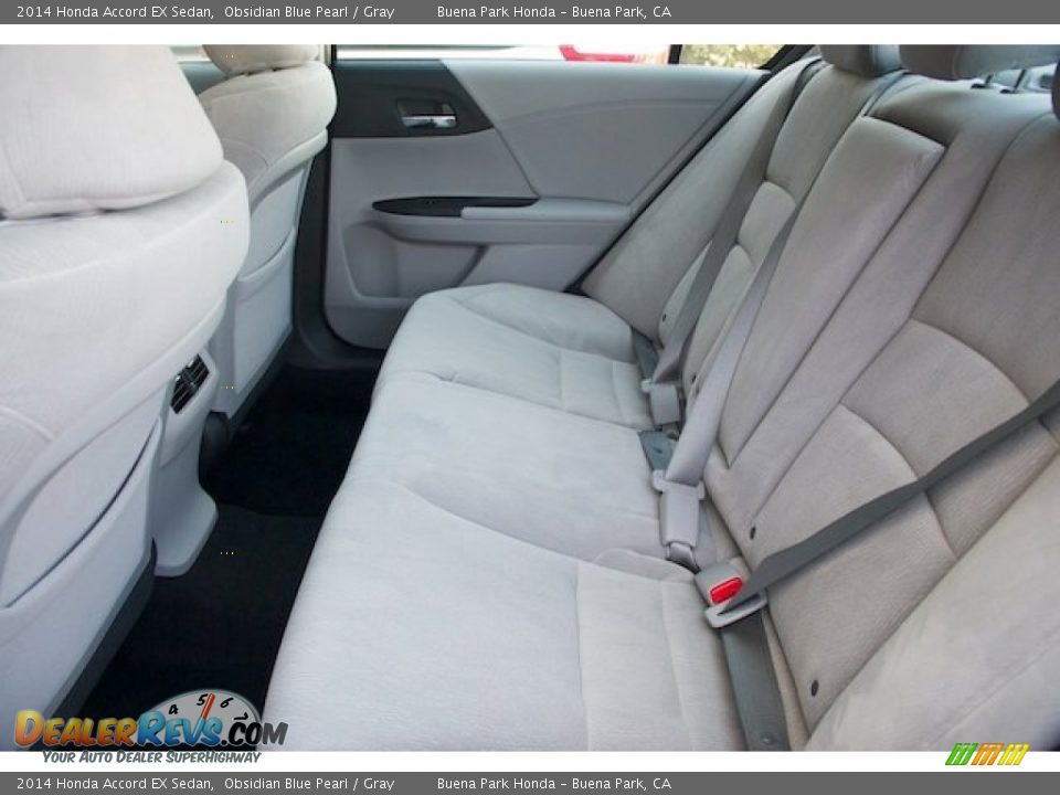 2014 Honda Accord EX Sedan Obsidian Blue Pearl / Gray Photo #12