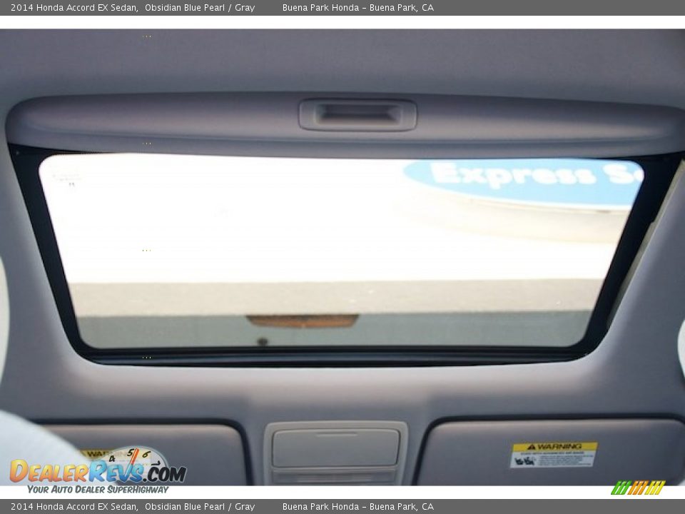 2014 Honda Accord EX Sedan Obsidian Blue Pearl / Gray Photo #15