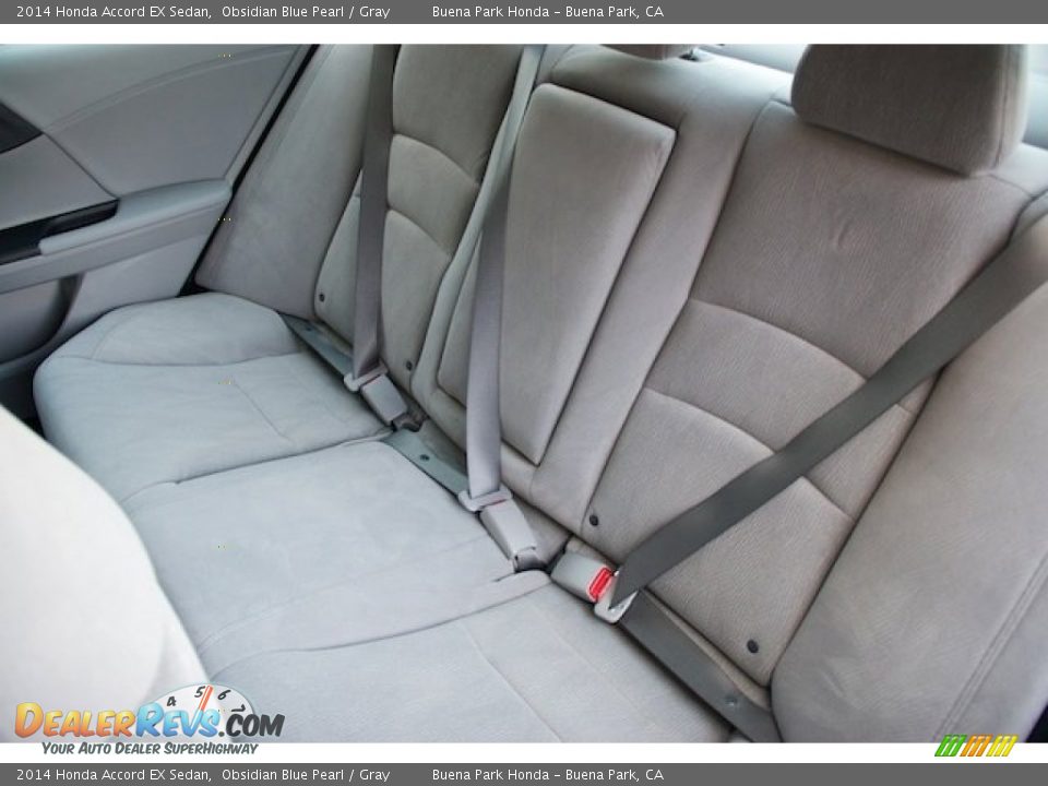 2014 Honda Accord EX Sedan Obsidian Blue Pearl / Gray Photo #16